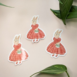 Nyuszis vízálló matrica - Meska.hu