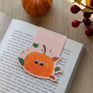 Cuki tökös mágneses könyvjelző - Meghitt őszi olvasókiegészítő - Meska.hu