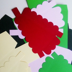 12 szeletes papírtorta sablon. Minden szelet egyben díszdoboz -  - Meska.hu