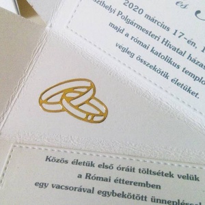 Esküvői meghívó Silver- white - esküvő - meghívó & kártya - Meska.hu