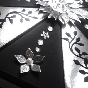 Black and Silver papírtorta díszdoboz 10 szeletes - otthon & életmód - papír, írószer - ajándékozás kellékei - papírtorta - Meska.hu