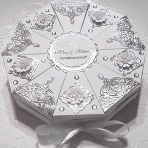 Brillant cake papírtorta díszdoboz 10 szeletes, Otthon & Életmód, Papír, írószer, Ajándékozás kellékei, Papírtorta, Mindenmás, Papírművészet, MESKA