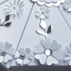 Silver garden papírtorta díszdoboz 10 szeletes - otthon & életmód - papír, írószer - ajándékozás kellékei - papírtorta - Meska.hu