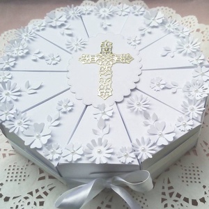 Gold angel papírtorta díszdoboz 10 szeletes - otthon & életmód - papír, írószer - ajándékozás kellékei - papírtorta - Meska.hu