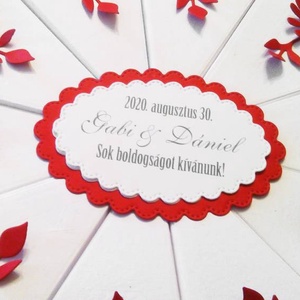 Red dream papírtorta díszdoboz 10 szeletes - otthon & életmód - papír, írószer - ajándékozás kellékei - papírtorta - Meska.hu
