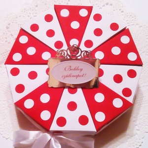 10 szeletes papírtorta - díszdoboz, Művészet, Más művészeti ág, Papírművészet, MESKA