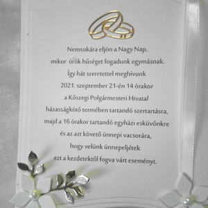 Esküvői meghívó - esküvő - meghívó & kártya - meghívó - Meska.hu