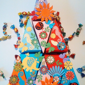 23 szelet papírtorta - díszdoboz - otthon & életmód - dekoráció - asztal és polc dekoráció - díszdoboz - Meska.hu