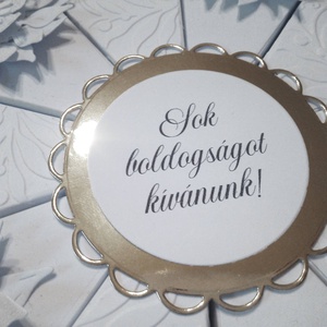Papírtorta díszdoboz 10 szeletes - otthon & életmód - papír, írószer - ajándékozás kellékei - papírtorta - Meska.hu