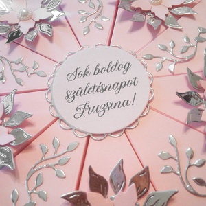 Papírtorta díszdoboz 10 szeletes - otthon & életmód - papír, írószer - ajándékozás kellékei - papírtorta - Meska.hu