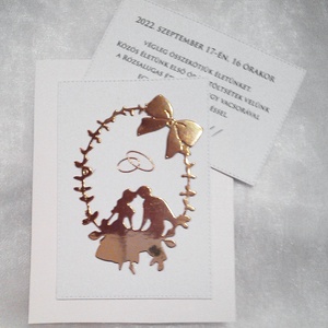 Esküvői meghívó képeslap formájú saját fotóval - esküvő - meghívó & kártya - meghívó - Meska.hu