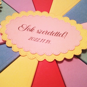 Papírtorta díszdoboz 12 szeletes - otthon & életmód - papír, írószer - ajándékozás kellékei - papírtorta - Meska.hu