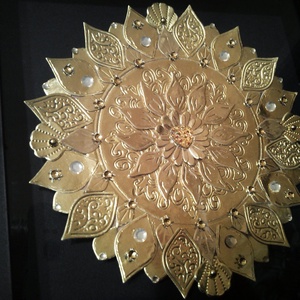Arany mandala - művészet - más művészeti ág - Meska.hu