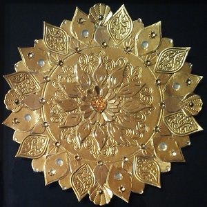 Arany mandala - otthon & életmód - dekoráció - spiritualitás - mandala - Meska.hu