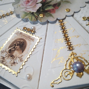 10 szeletes papírtorta - díszdoboz - otthon & életmód - papír, írószer - ajándékozás kellékei - papírtorta - Meska.hu