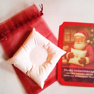 Télapó pihenőpárnája mécsestartó - karácsony - mikulás - mikulás ajándékok - Meska.hu