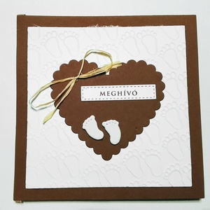 Keresztelő meghívó borítékkal - Meska.hu