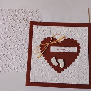 Keresztelő meghívó borítékkal - baba - mama - keresztelő kellékek - keresztelő meghívó - Meska.hu