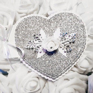 Esküvői meghívó - szív alakú , Esküvő, Meghívó & Kártya, Meghívó, Papírművészet, MESKA