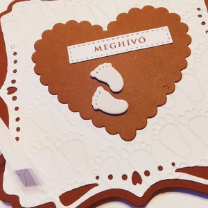 Keresztelő meghívó - különleges formájú - baba - mama - keresztelő kellékek - keresztelő meghívó - Meska.hu