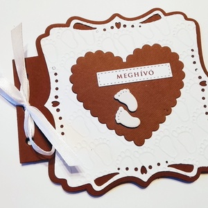 Keresztelő meghívó - különleges formájú - baba - mama - keresztelő kellékek - keresztelő meghívó - Meska.hu