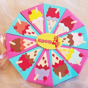 Papírtorta gyerekeknek- díszdoboz, Otthon & Életmód, Papír, írószer, Ajándékozás kellékei, Papírtorta, Papírművészet, MESKA