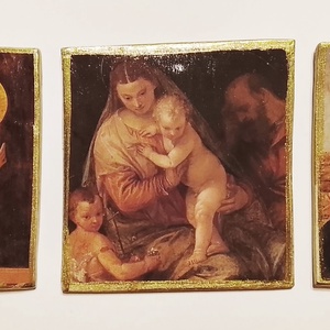SZENT PILLANATOK régi mesterek ecsetjéből -3 részes különleges falikép - Meska.hu