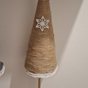 Norvég stílusú natur karácsonyi dekor - karácsony - adventi díszek - adventi ablakdekoráció - Meska.hu