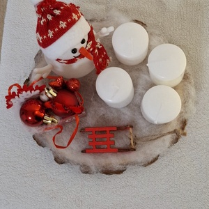 Hóemberes adventi asztali dísz - karácsony - adventi díszek - adventi koszorú - Meska.hu