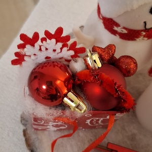 Hóemberes adventi asztali dísz - karácsony - adventi díszek - adventi koszorú - Meska.hu