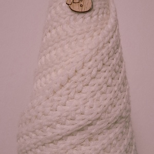 Norvég kötött karácsonyfa - karácsony - karácsonyi lakásdekoráció - karácsonyi lakásdíszek - Meska.hu