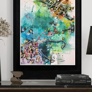 Absztrakt festmény az alkotótól - művészet - festmény - akril - Meska.hu