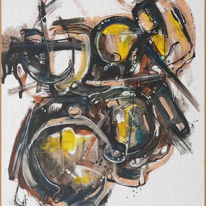 Absztrakt festmény az alkotótól, Művészet, Festmény, Akril, , MESKA