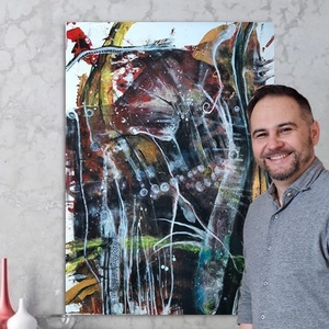 Absztrakt festmény az alkotótól - művészet - festmény - akril - Meska.hu