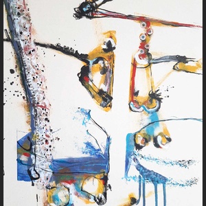 Absztrakt festmény az alkotótól, Művészet, Festmény, Akril, , MESKA