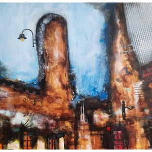 Absztrakt festmény az alkotótól, Művészet, Festmény, Akril, , MESKA