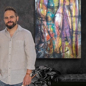 Absztrakt festmény az alkotótól - művészet - festmény - akril - Meska.hu