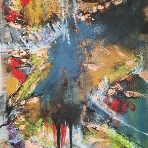 Absztrakt festmény az alkotótól, Művészet, Festmény, Akril, , MESKA