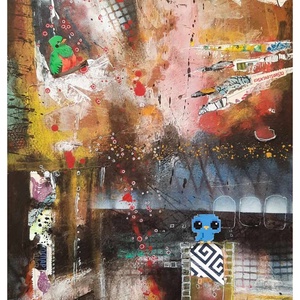 Absztrakt festmény az alkotótól, Művészet, Festmény, Akril, , MESKA