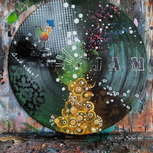 Absztrakt festmény az alkotótól bakeliten - művészet - festmény - akril - Meska.hu