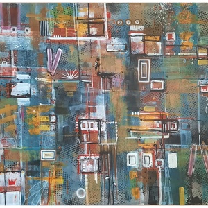 Absztrakt festmény az alkotótól, Művészet, Festmény, Akril, , MESKA