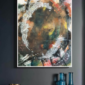 Absztrakt festmény az alkotótól Örvény - művészet - festmény - akril - Meska.hu