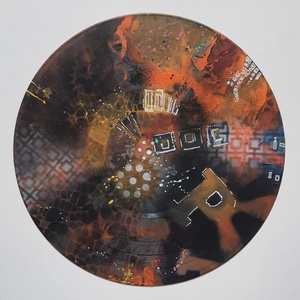 Absztrakt festmény az alkotótól-Vinyl I., Művészet, Festmény, Akril, Festészet, MESKA