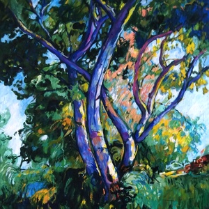 Nyári séta Olajfestmény nagy méretű - művészet - festmény - olajfestmény - Meska.hu