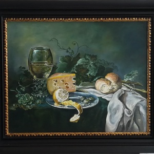 Asztali csendélet Olajfestmény  - Meska.hu