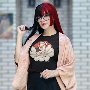 Kyuubi kitsune póló - ruha & divat - női ruha - póló, felső - Meska.hu