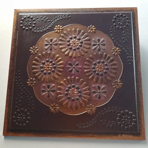 Falikép madeira mintával Az élet körforgása - otthon & életmód - dekoráció - spiritualitás - mandala - Meska.hu