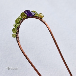 Kézműves réz hajtű színes ásványokkal - ruha & divat - hajdísz & hajcsat - hajcsat & hajtű - Meska.hu Kézműves réz hajtű színes ásványokkal - ruha & divat - hajdísz & hajcsat - hajcsat & hajtű - Meska.hu