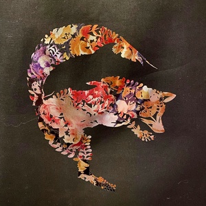 Rózsás róka - divatos és praktikus vászontáska - táska & tok - bevásárlás & shopper táska - shopper, textiltáska, szatyor - Meska.hu