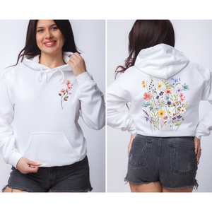 Vintage Vadvirágos Kapucnis Pulóver Tökéletes Ajándék Barátoknak, Dekoratív, Csinos, Meleg, Könnyed Design - Meska.hu